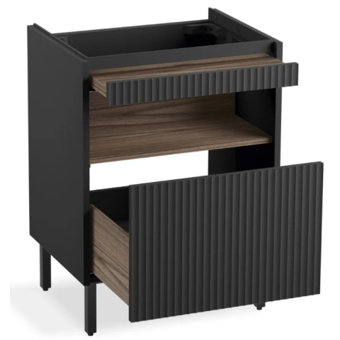 Kohler K-32161T-PPG Spacity 60cm 浴櫃組 (黑色)